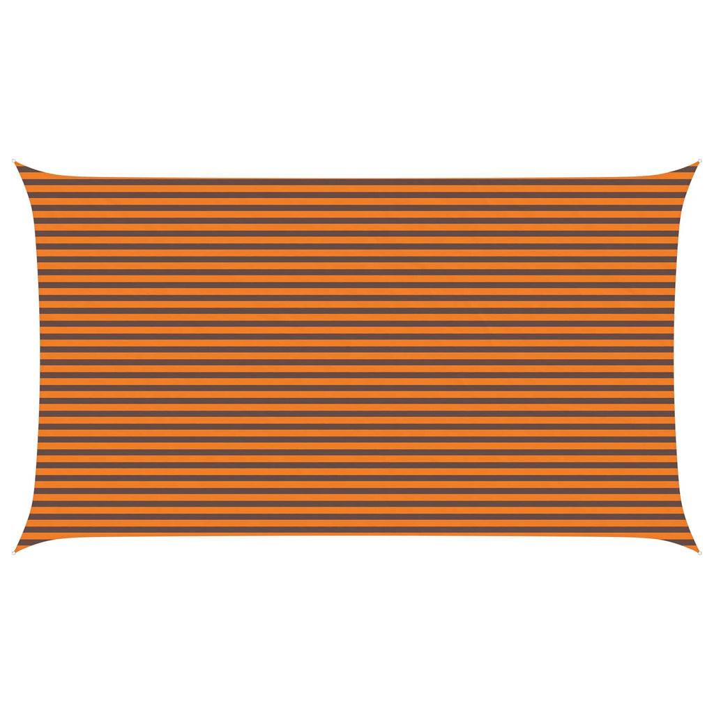 Vela da ombra solare Arancione e Marrone 7 x 4 m