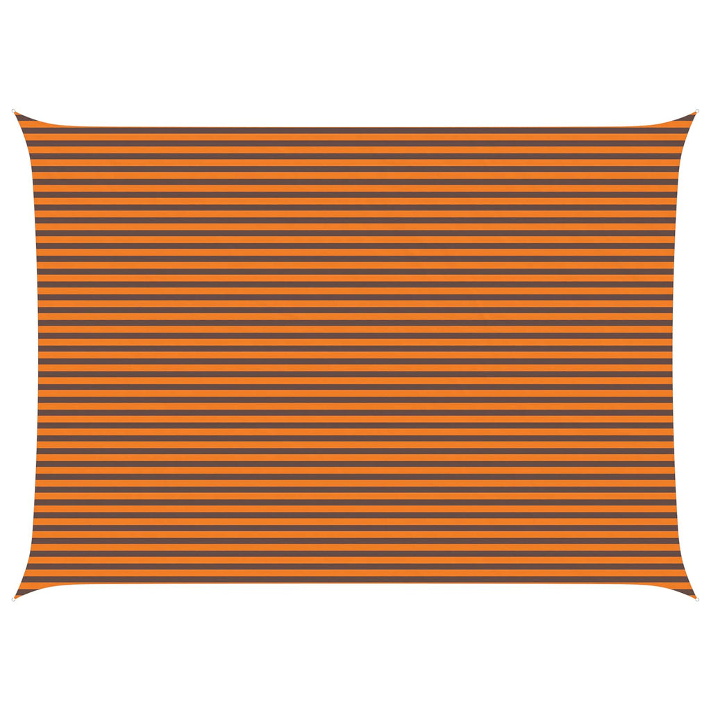 Vela da ombra solare Arancione e Marrone 7 x 5 m