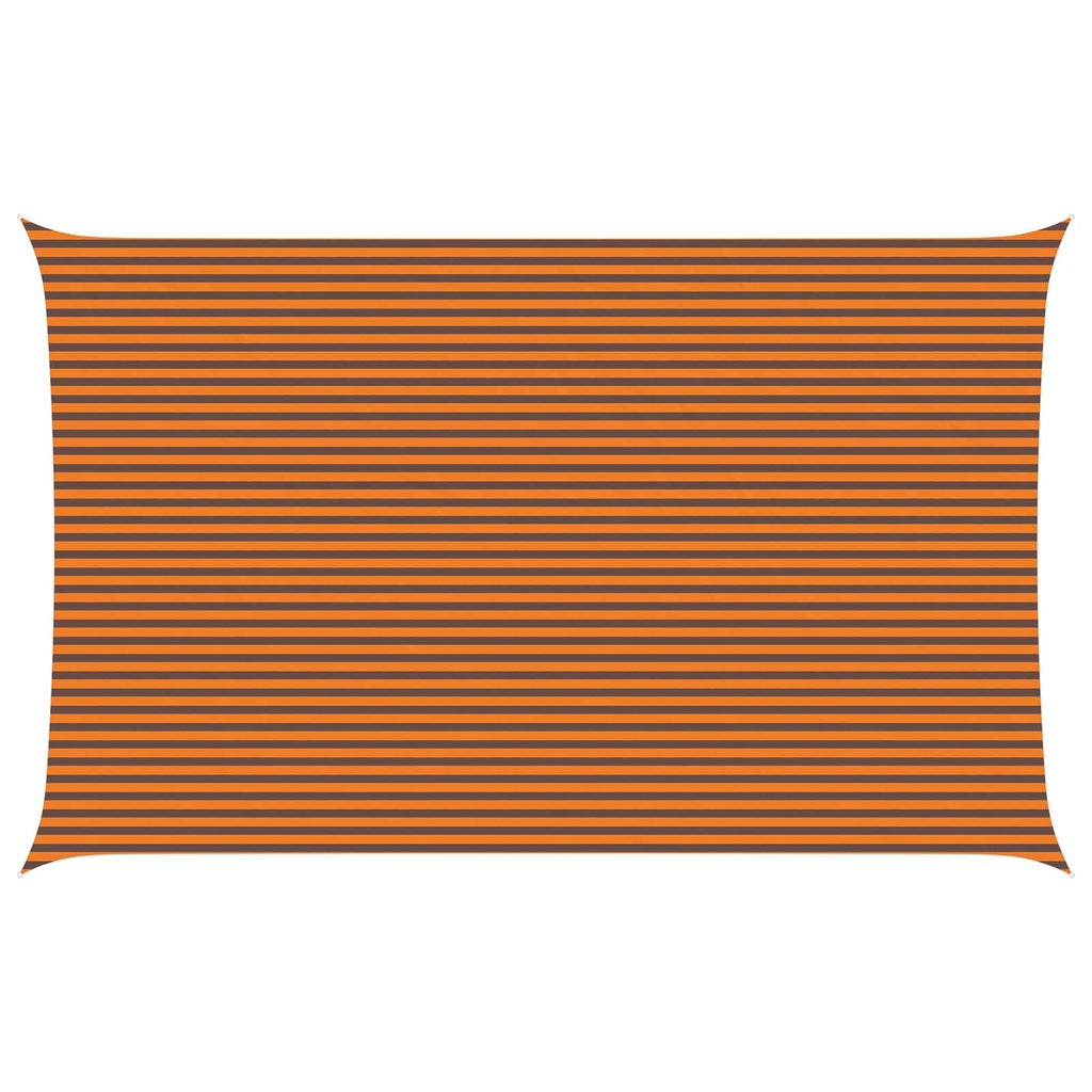 Vela da ombra solare Arancione e Marrone 8 x 5 m