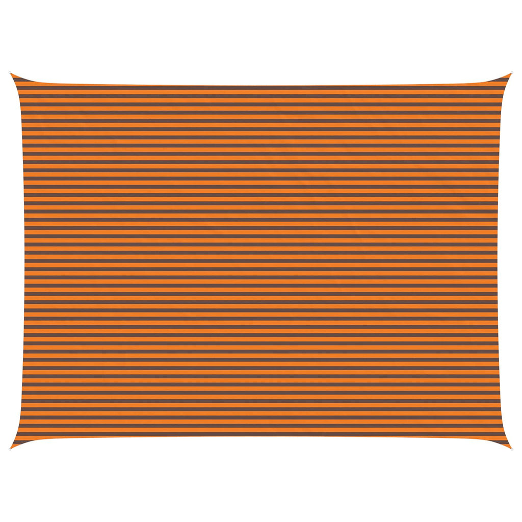 Vela da ombra solare Arancione e Marrone 8 x 6 m