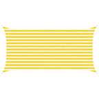 Vela da ombra solare Giallo e Bianco 4 x 2 m