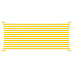 Vela da ombra solare Giallo e Bianco 4,5 x 2 m