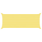 Vela da ombra solare Giallo e Bianco 5 x 2 m
