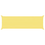 Vela da ombra solare Giallo e Bianco 6 x 2 m