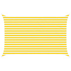 Vela da ombra solare Giallo e Bianco 4 x 2,5 m