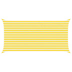 Vela da ombra solare Giallo e Bianco 5 x 2,5 m