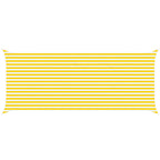 Vela da ombra solare Giallo e Bianco 6 x 2,5 m
