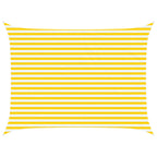 Vela da ombra solare Giallo e Bianco 4 × 3 m