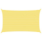 Vela da ombra solare Giallo e Bianco 5 x 3 m