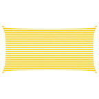 Vela da ombra solare Giallo e Bianco 6 x 3 m