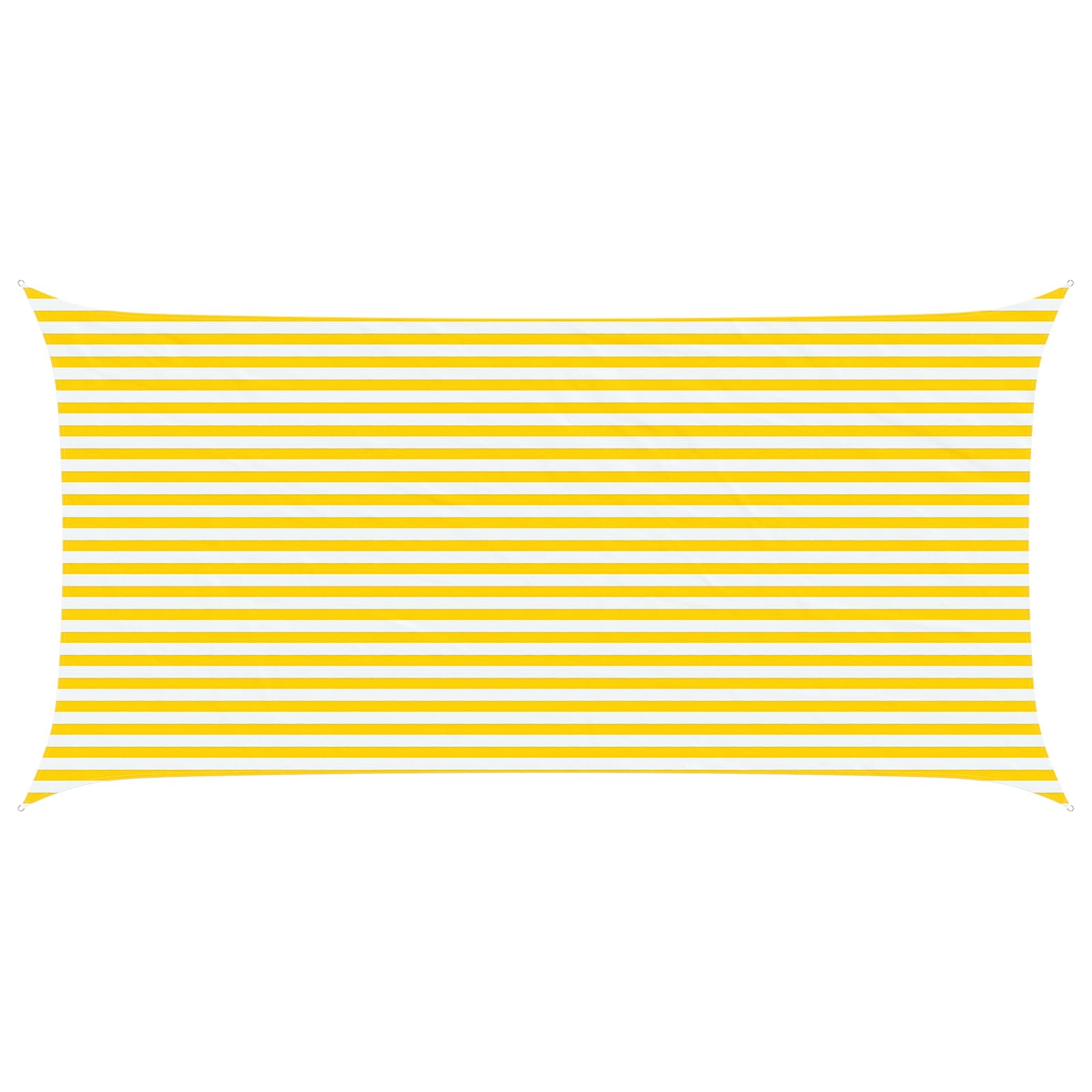 Vela da ombra solare Giallo e Bianco 6 x 3 m