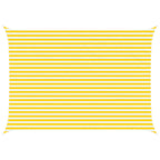 Vela da ombra solare Giallo e Bianco 5 × 3,5 m