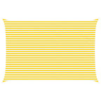 Vela da ombra solare Giallo e Bianco 6 x 4 m