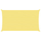 Vela da ombra solare Giallo e Bianco 7 x 4 m