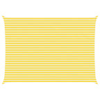 Vela da ombra solare Giallo e Bianco 7 x 5 m
