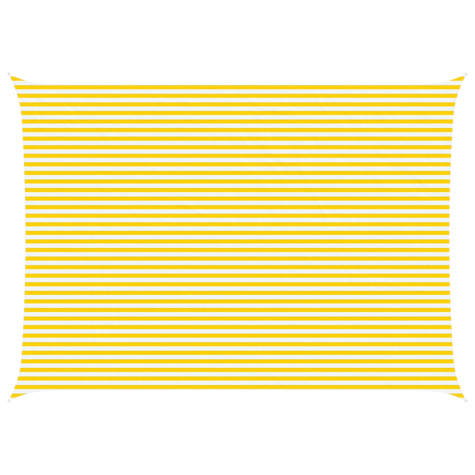 Vela da ombra solare Giallo e Bianco 7 x 5 m