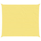Vela da ombra solare Giallo e Bianco 7 x 6 m