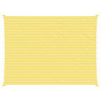 Vela da ombra solare Giallo e Bianco 8 x 6 m