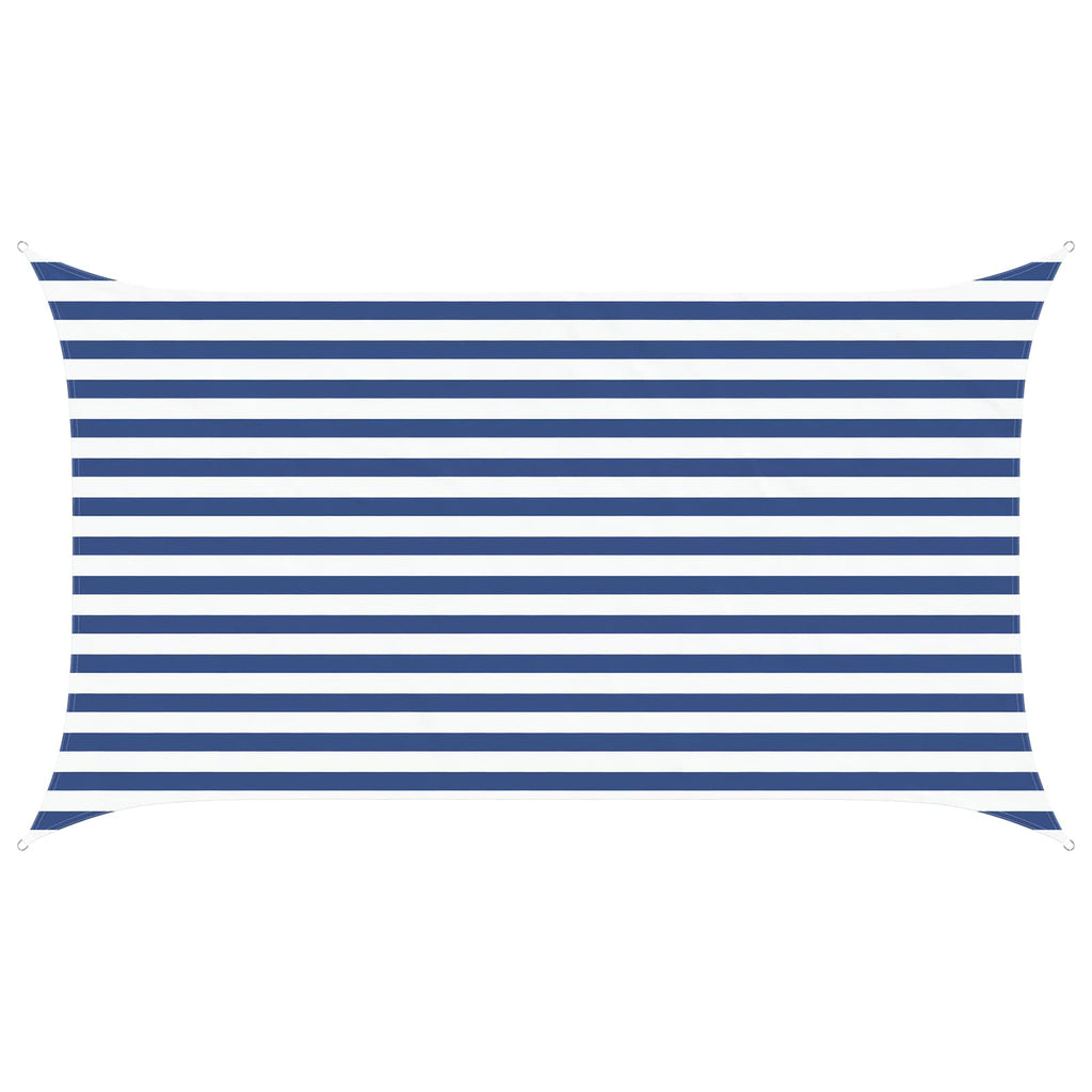 Vela da ombra solare Blu e Bianco 3,5 x 2 m