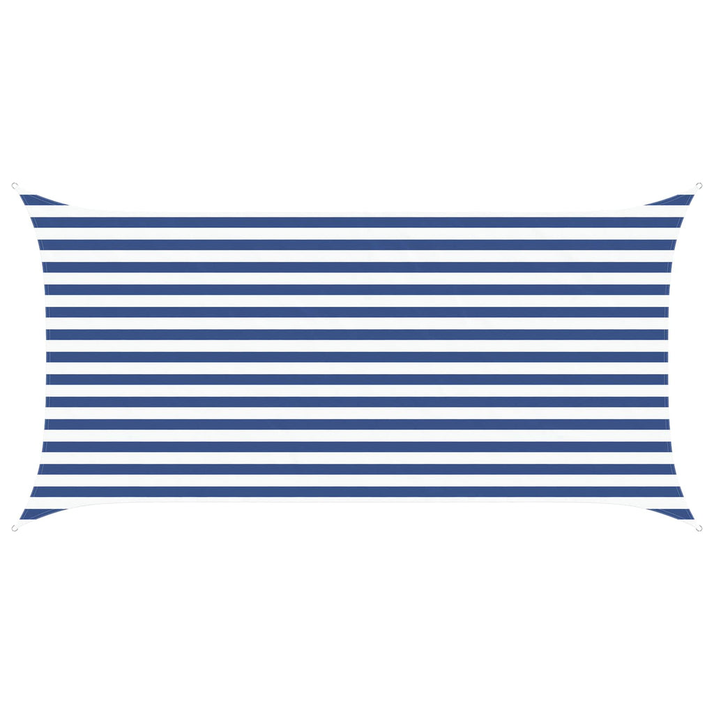 Vela da ombra solare Blu e Bianco 4 x 2 m