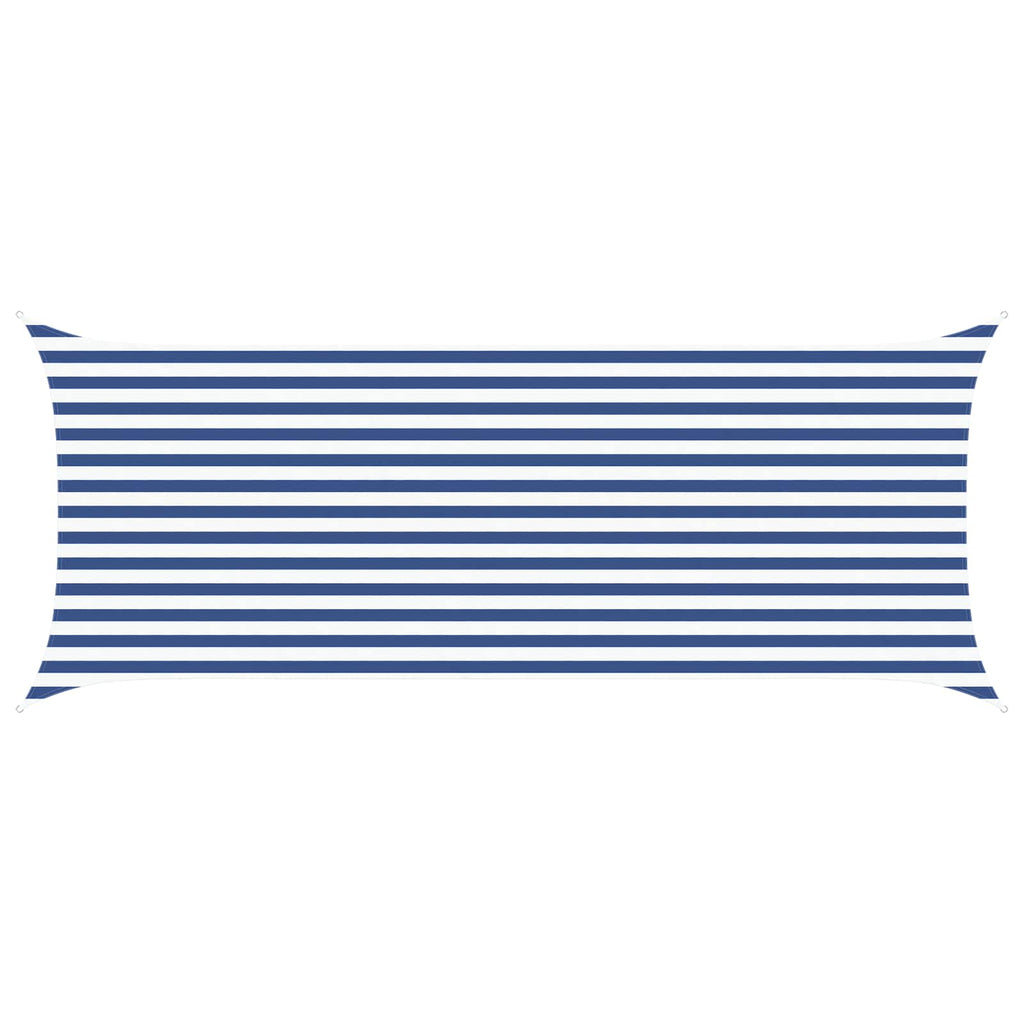 Vela da ombra solare Blu e Bianco 5 x 2 m