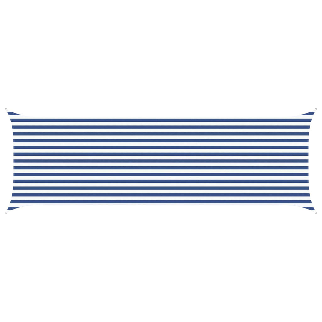 Vela da ombra solare Blu e Bianco 6 x 2 m