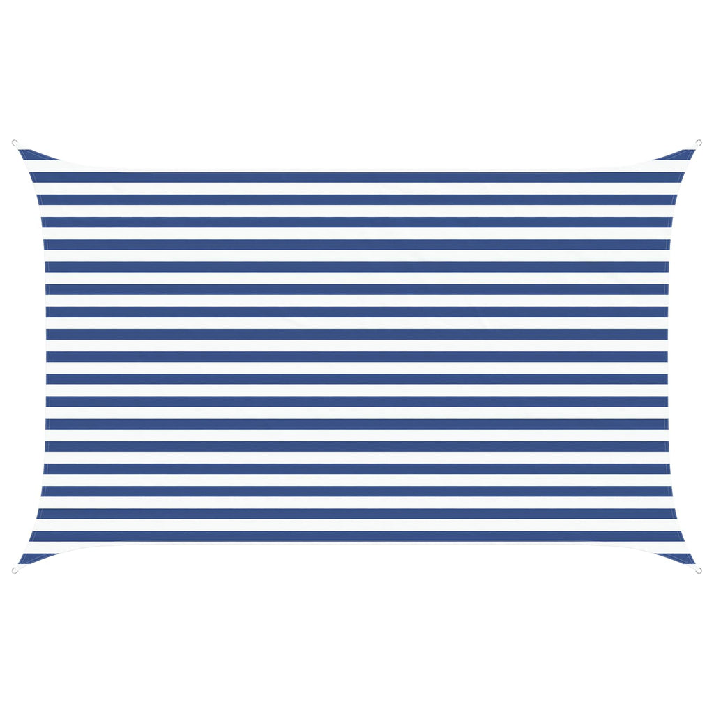 Vela da ombra solare Blu e Bianco 4 x 2,5 m