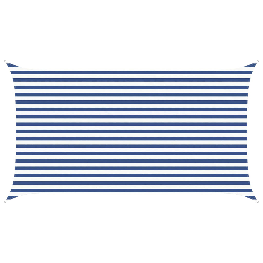 Vela da ombra solare Blu e Bianco 4,5 x 2,5 m