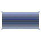 Vela da ombra solare Blu e Bianco 5 x 2,5 m