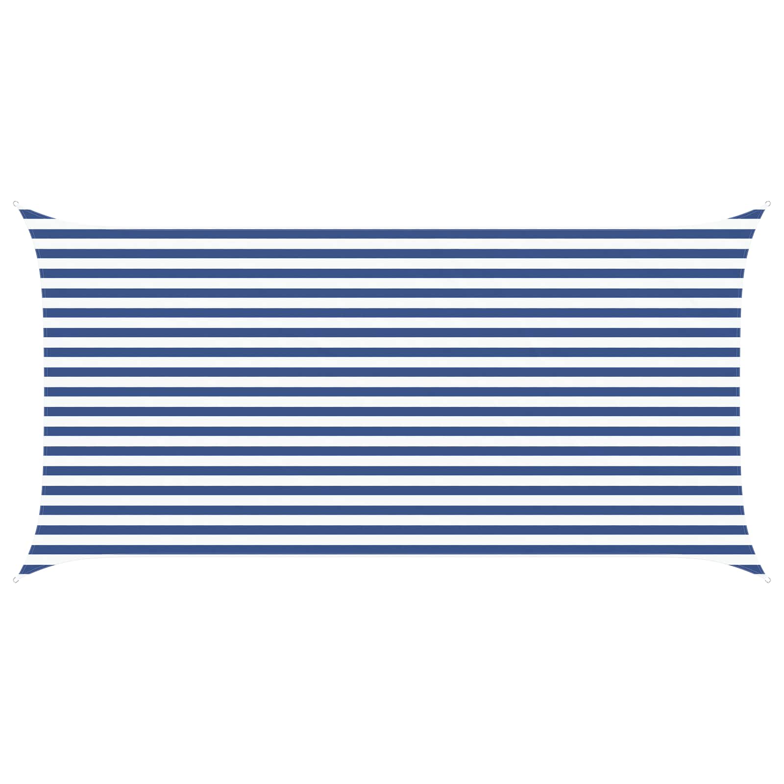 Vela da ombra solare Blu e Bianco 5 x 2,5 m