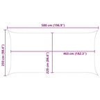 Vela da ombra solare Blu e Bianco 5 x 2,5 m