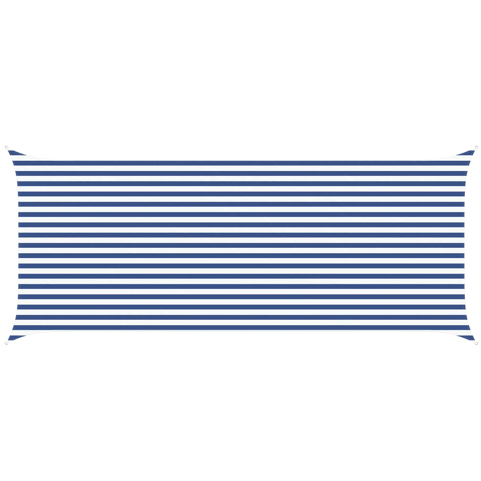 Vela da ombra solare Blu e Bianco 6 x 2,5 m