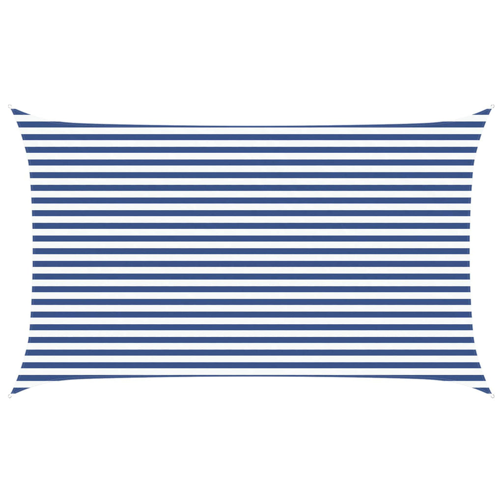 Vela da ombra solare Blu e Bianco 5 x 3 m