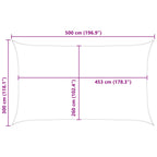 Vela da ombra solare Blu e Bianco 5 x 3 m