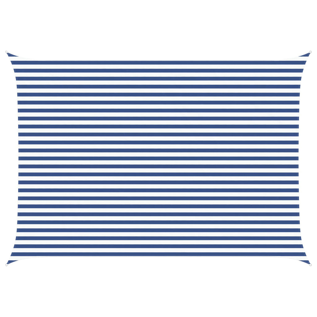 Vela da ombra solare Blu e Bianco 5 × 3,5 m