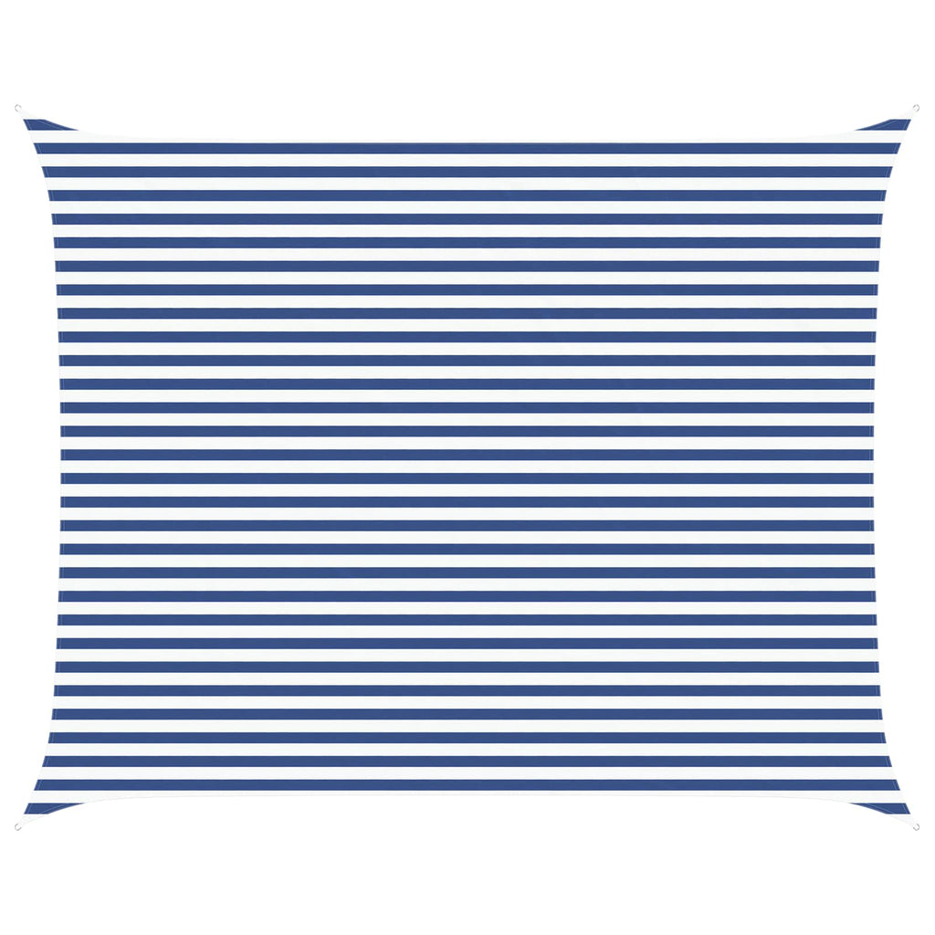 Vela da ombra solare Blu e Bianco 5 x 4 m