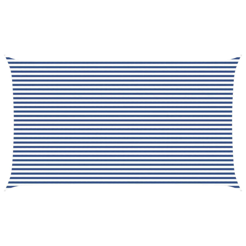 Vela da ombra solare Blu e Bianco 7 x 4 m