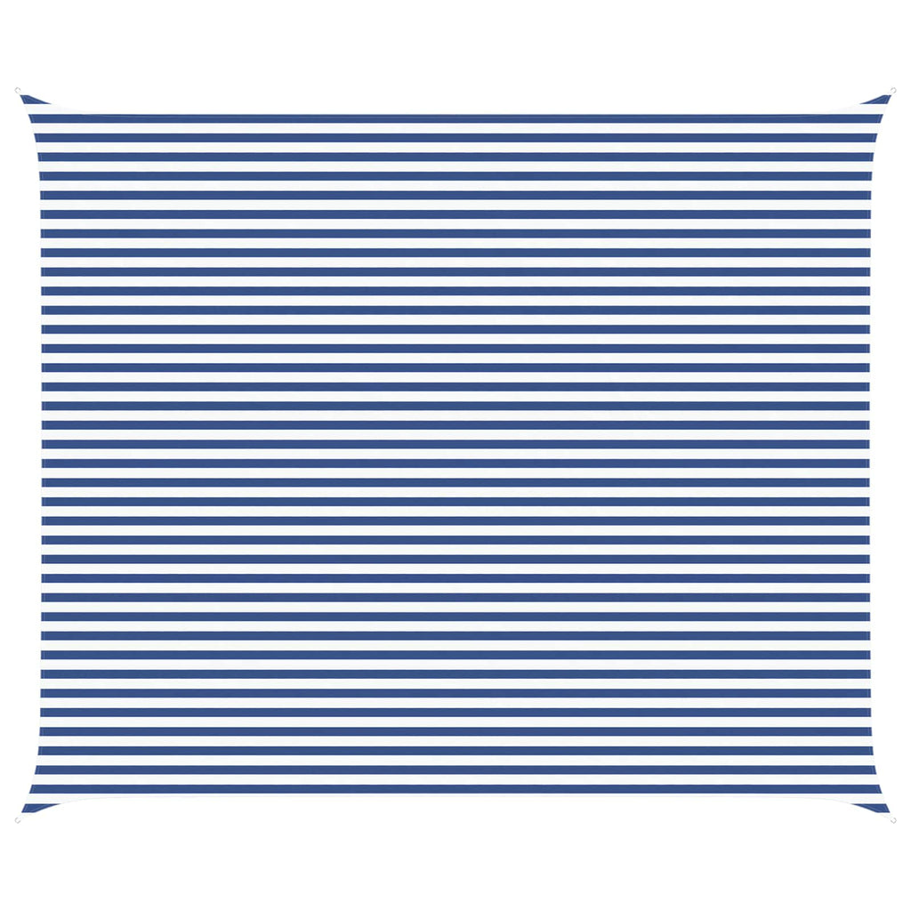 Vela da ombra solare Blu e Bianco 6 x 5 m