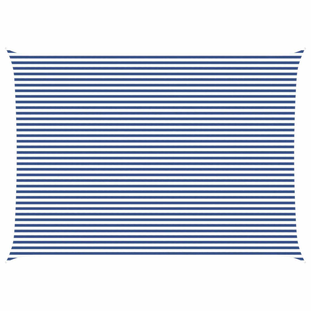 Vela da ombra solare Blu e Bianco 7 x 5 m
