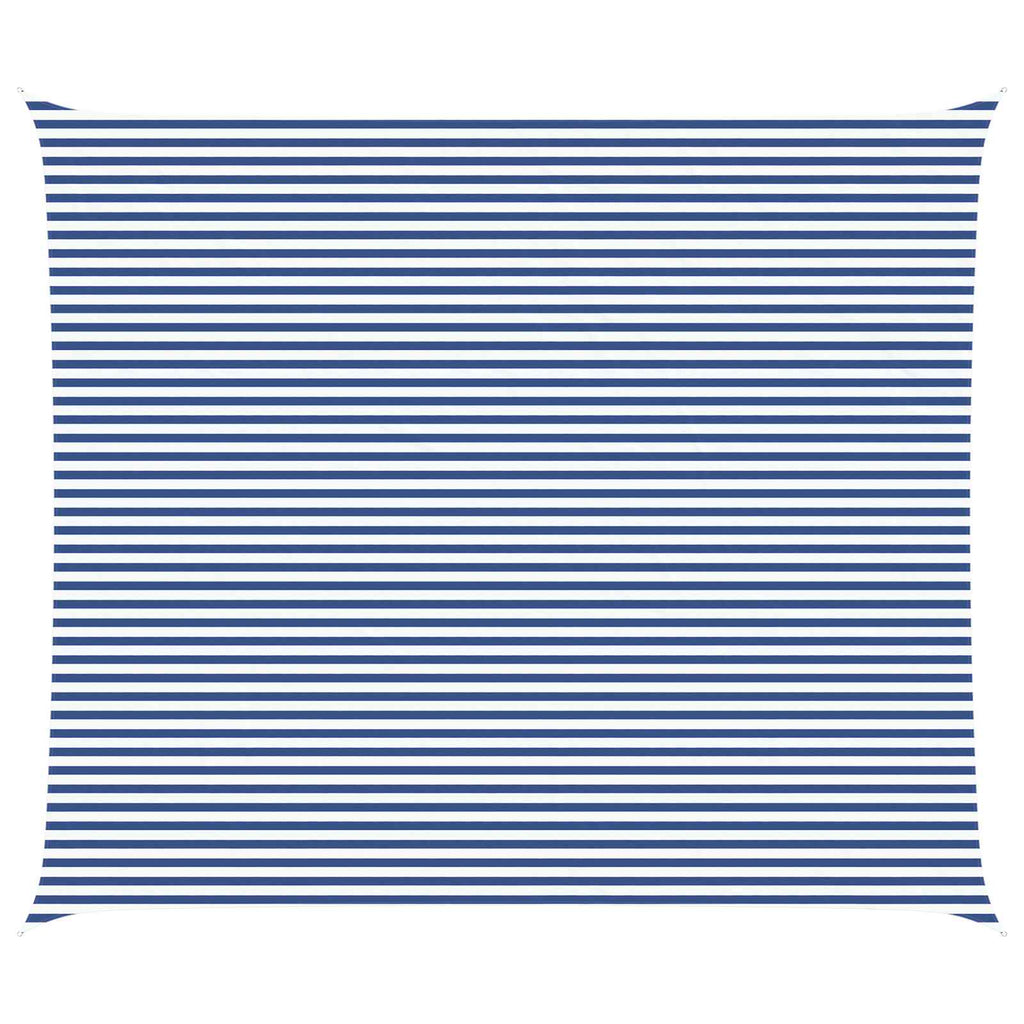 Vela da ombra solare Blu e Bianco 7 x 6 m