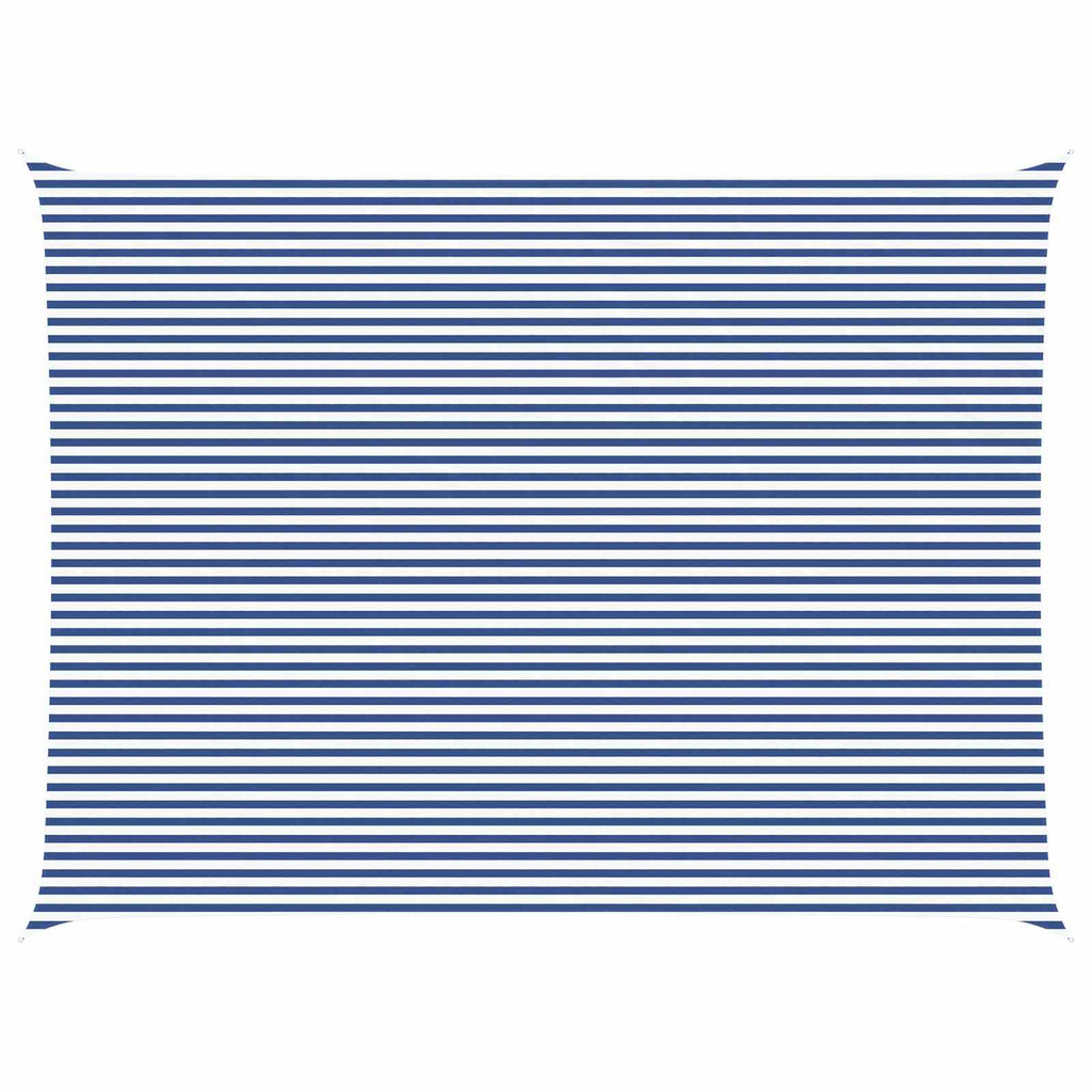 Vela da ombra solare Blu e Bianco 8 x 6 m