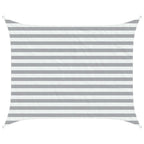 Vela da ombra solare Grigio chiaro e bianco 2 x 2,5 m