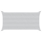 Vela da ombra solare Grigio chiaro e bianco 4 x 2 m