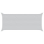 Vela da ombra solare Grigio chiaro e bianco 4,5 x 2 m