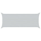 Vela da ombra solare Grigio chiaro e bianco 5 x 2 m