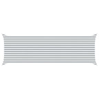 Vela da ombra solare Grigio chiaro e bianco 6 x 2 m
