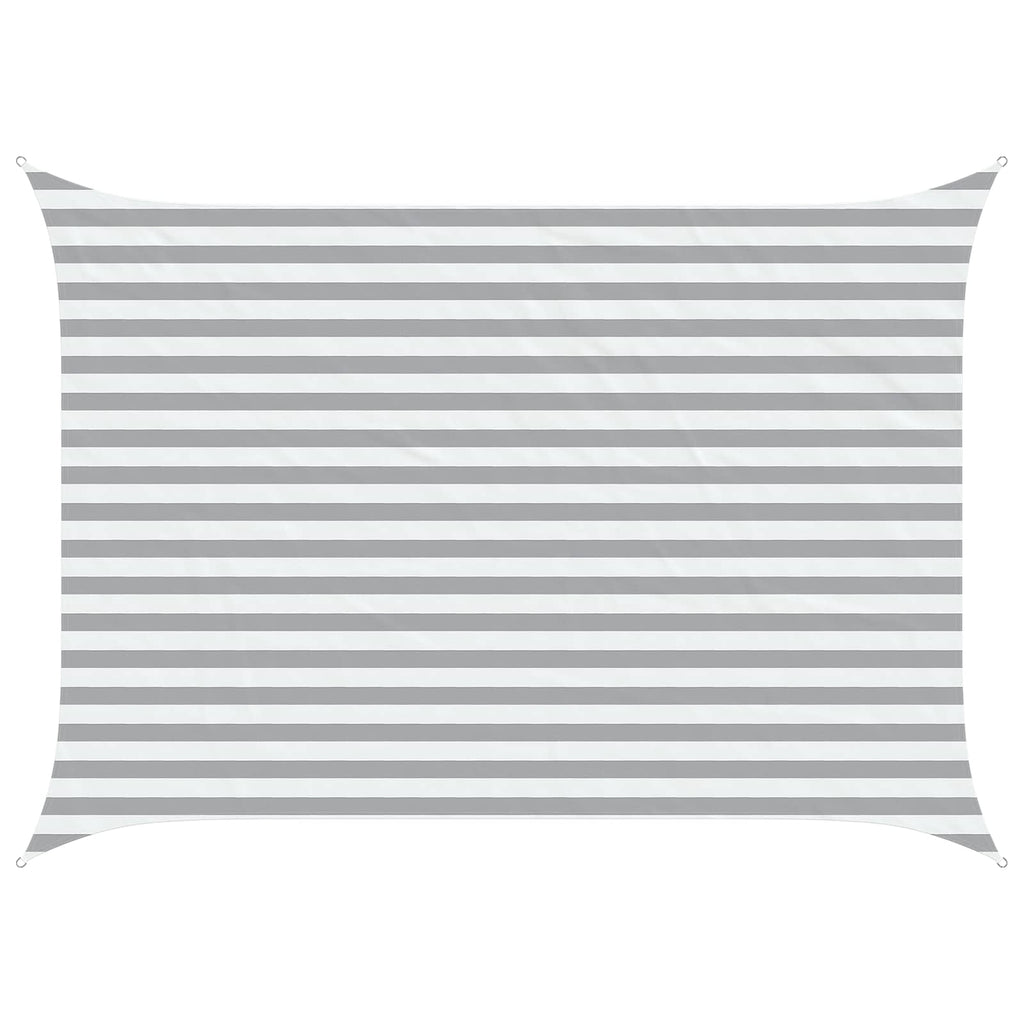 Vela da ombra solare Grigio chiaro e bianco 3,5 x 2,5 m