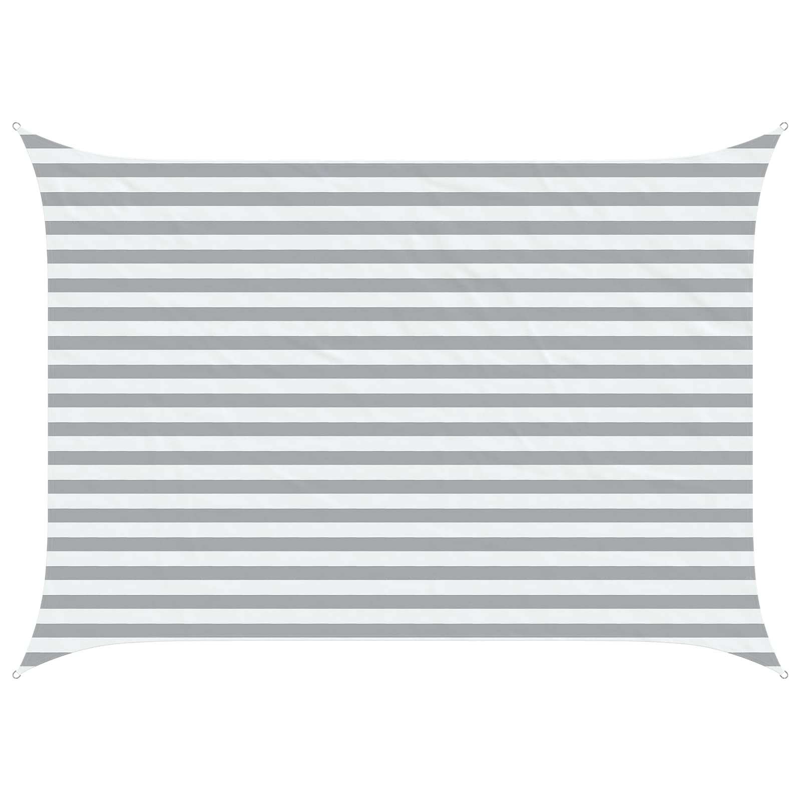 Vela da ombra solare Grigio chiaro e bianco 3,5 x 2,5 m