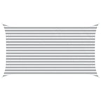 Vela da ombra solare Grigio chiaro e bianco 4,5 x 2,5 m