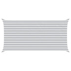 Vela da ombra solare Grigio chiaro e bianco 5 x 2,5 m